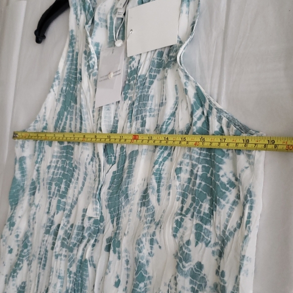 Joie NEW Top Tie-dye SILK Tank Blouse Tunic Pleated Back Women's S - Picture 3 of 10